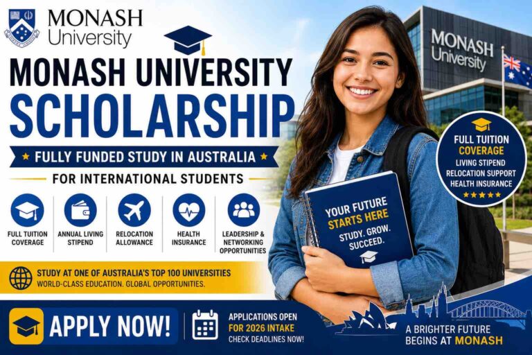 Monash University Scholarships 2027 – Eligibility, Funding & Application