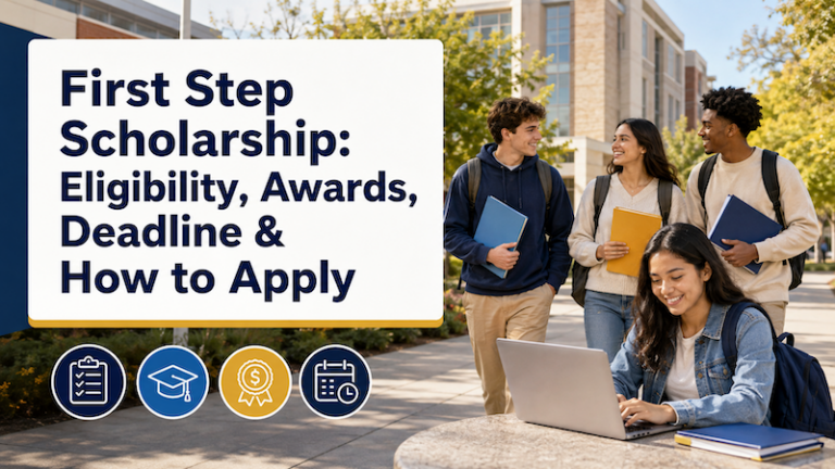 First Step Scholarship 2027 – $1,500 Scholarship, Eligibility & Deadline
