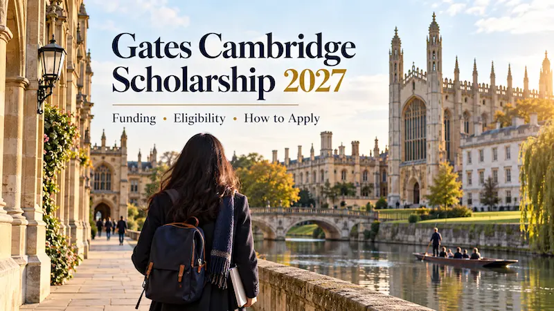 Gates Cambridge Scholarship 2027: Funding, Eligible Courses and English Requirements